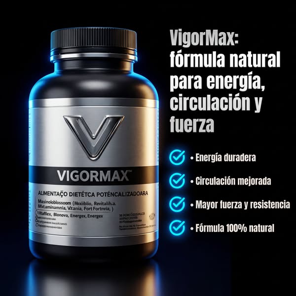 🔥 Vigor Max – ¡Más Energía, Más Rendimiento, Más Confianza!